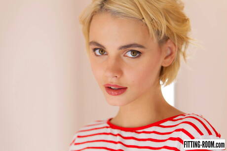 Fitting Room xxx photo collection featuring Ariel in toying cunt porn scene