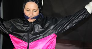 Shiny Nylon Arts Bound are pleased to offer you a free pics featuring juicy chick in scene enjoying a lesbian foreplay